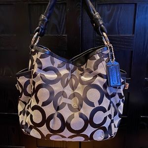 COACH Parker Op Art Jaquard Shoulder Bag